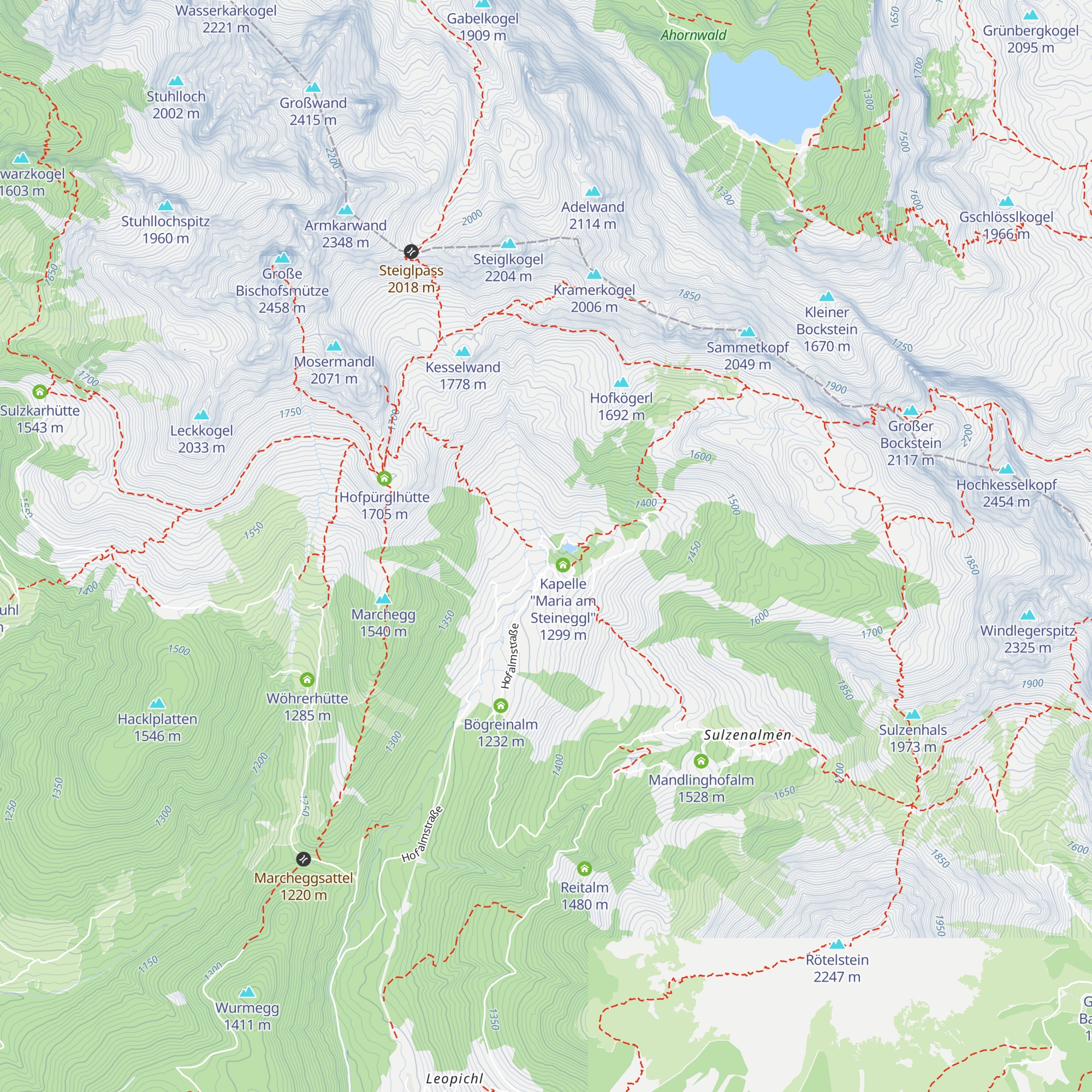 Unterhofalm map