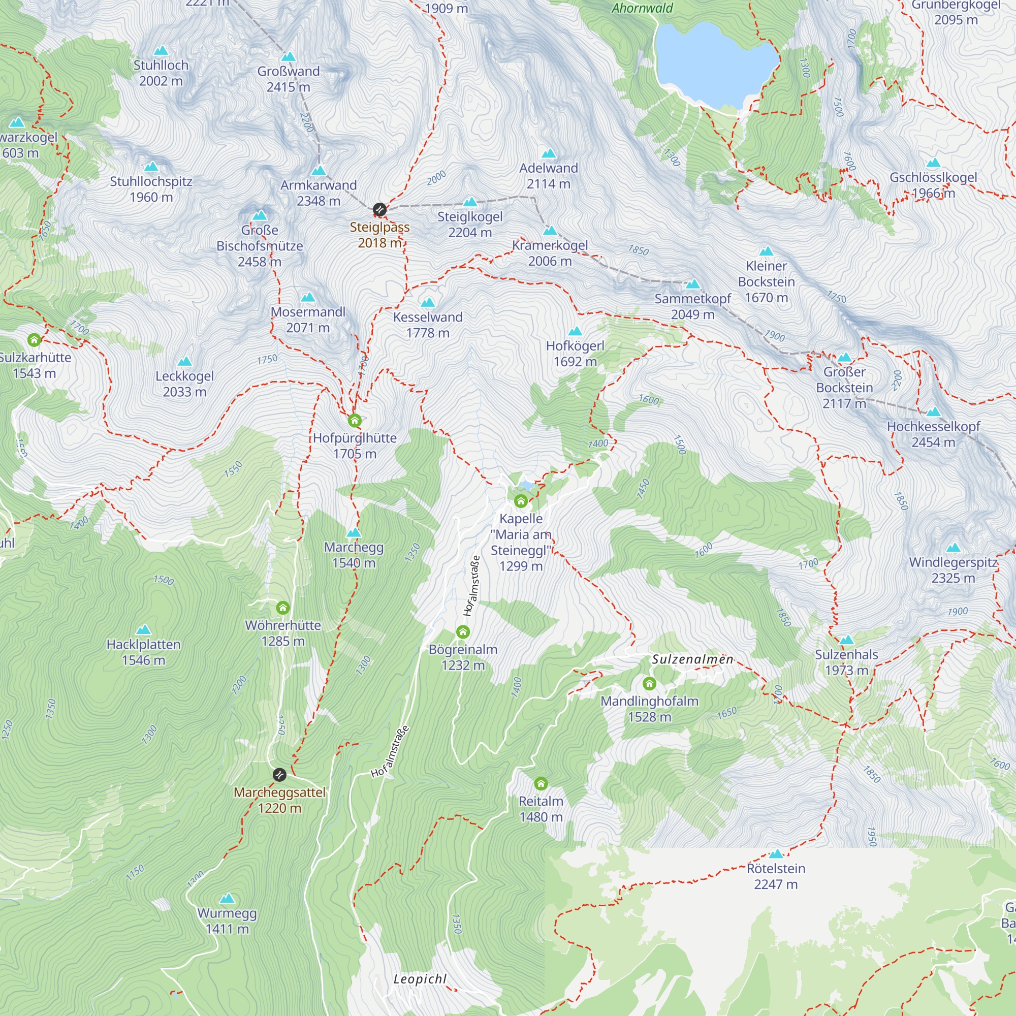 Oberhofalm map