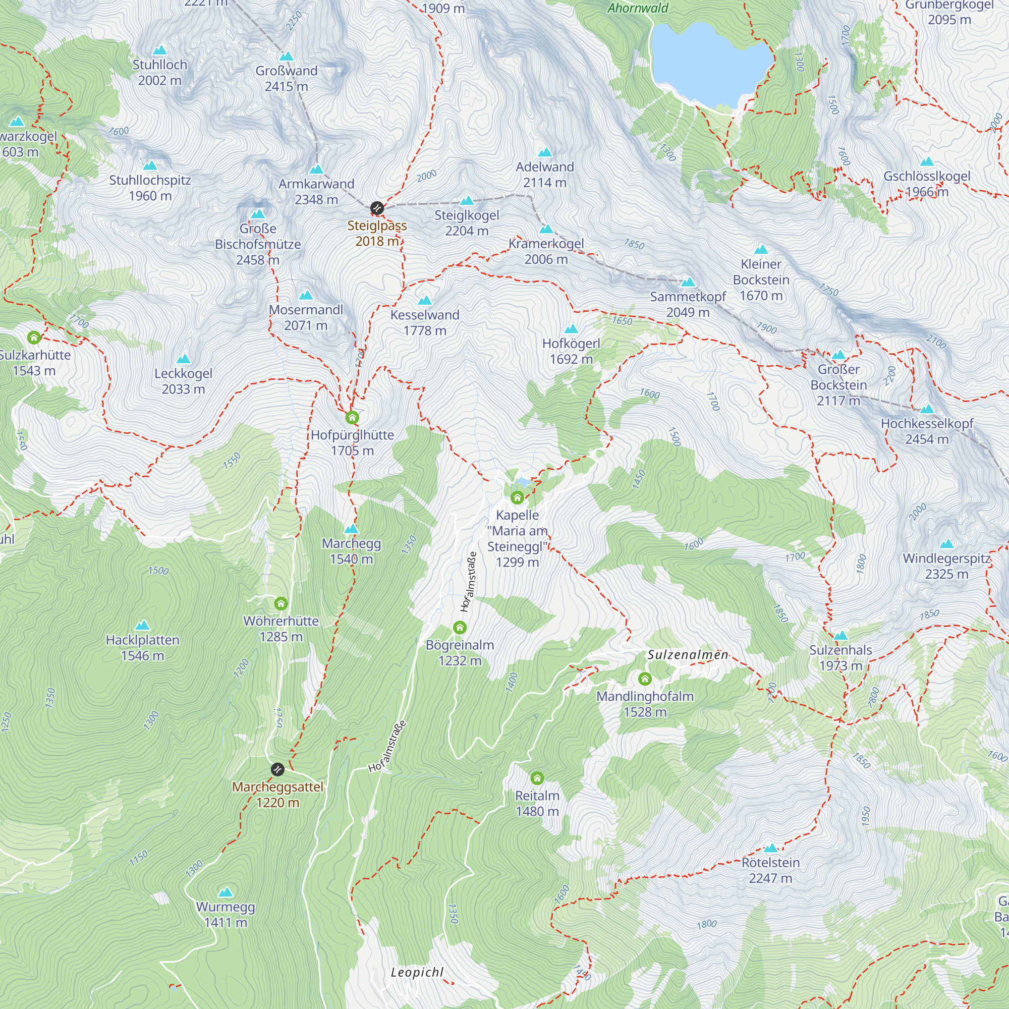 Oberhofalm map