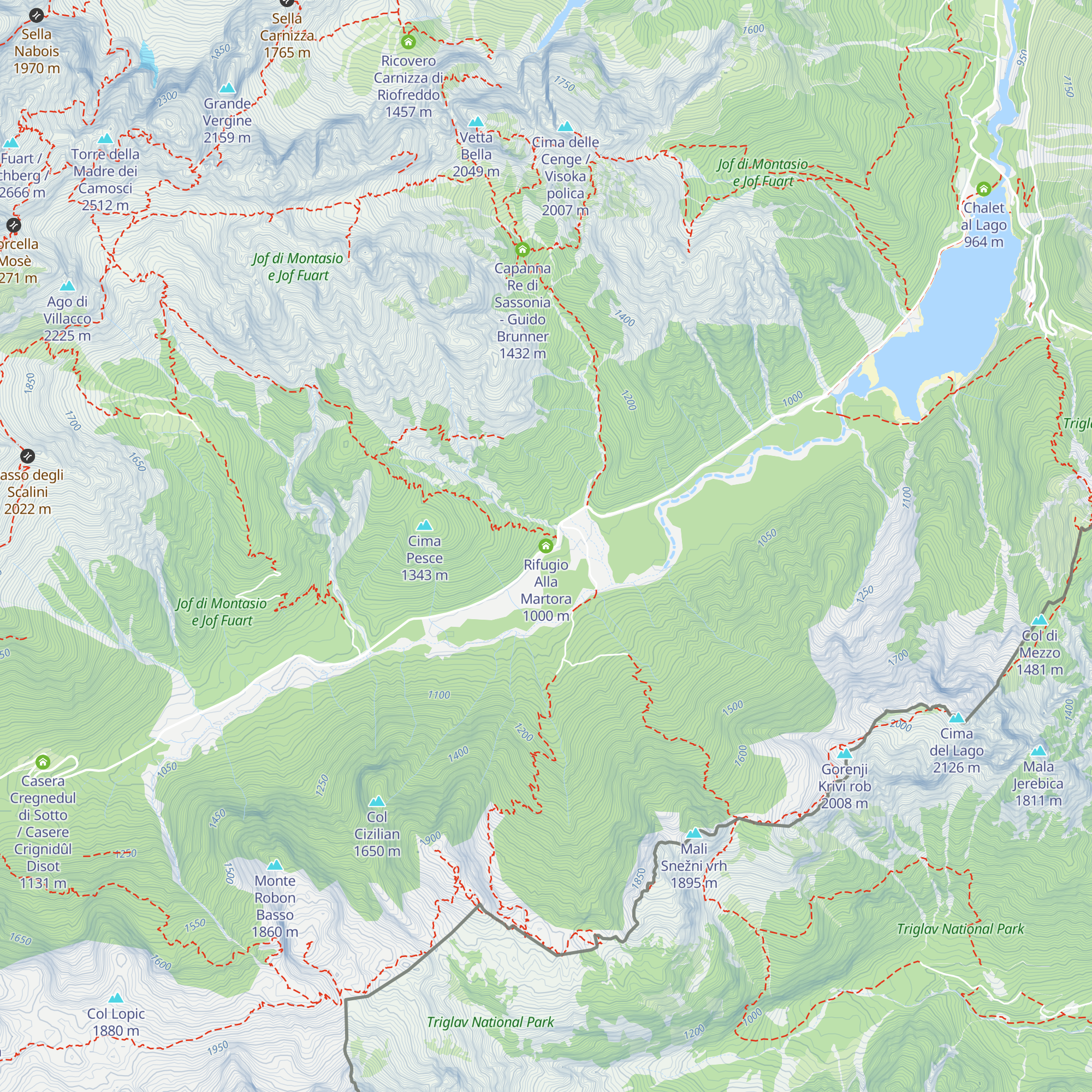 Rifugio Alla Martora map