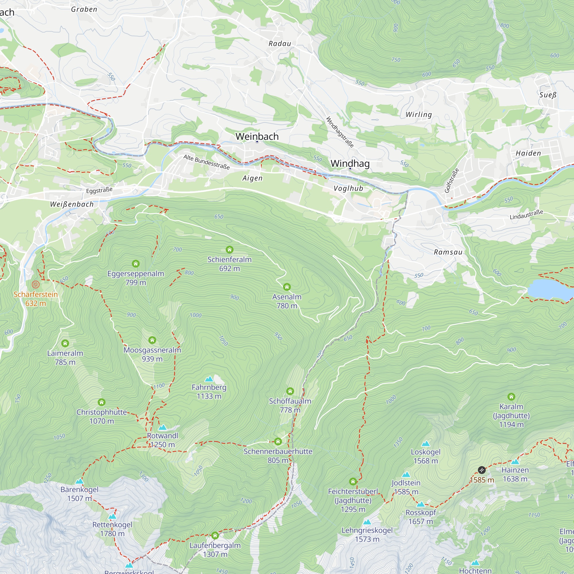 Asenalm map