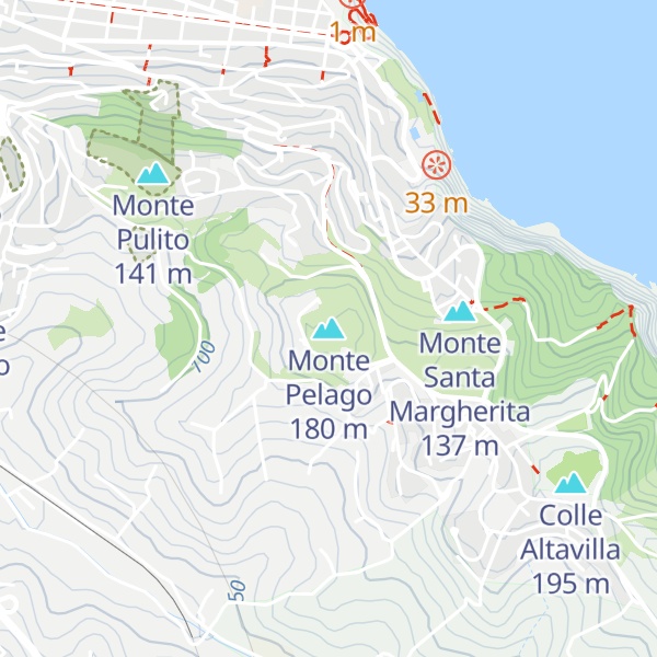 Map of Monte Pelago
