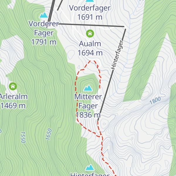 Map of Mitterer Fager