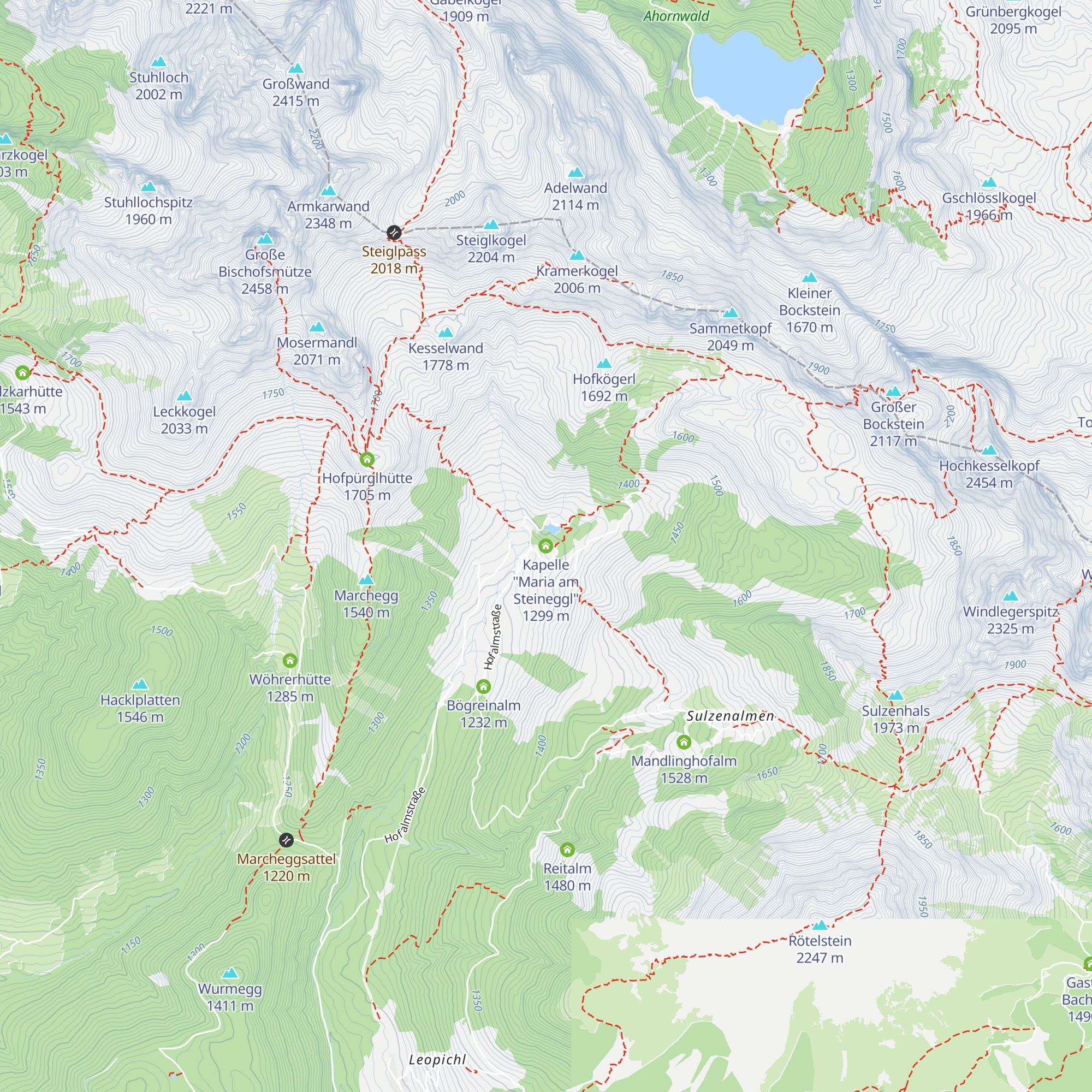 Kapelle "Maria am Steineggl" map