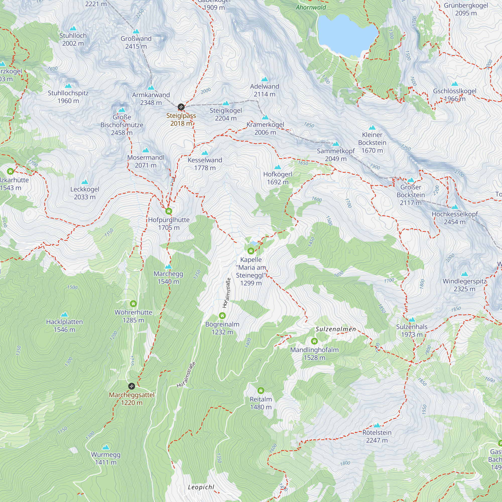 Kapelle "Maria am Steineggl" map