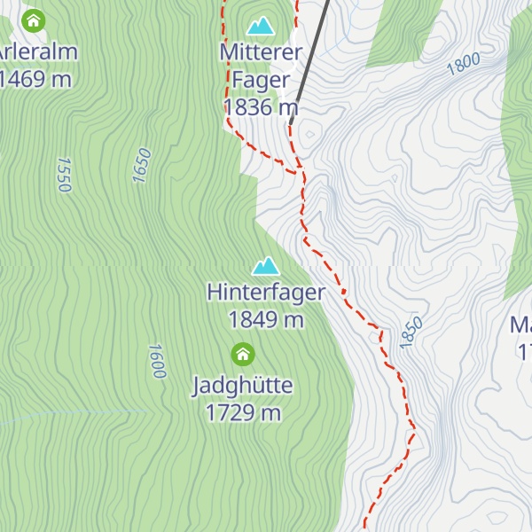 Map of Hinterfager