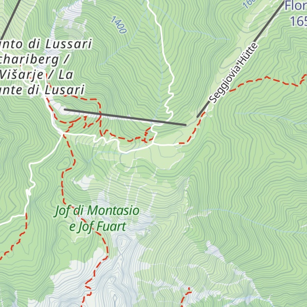 Map of Malga Lussari