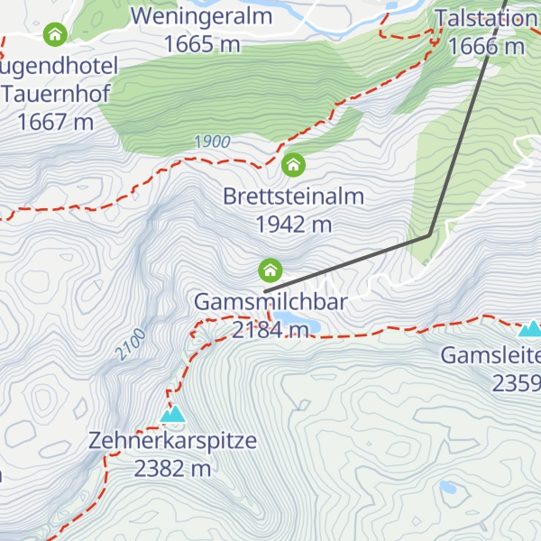 Map of Gamsmilchbar