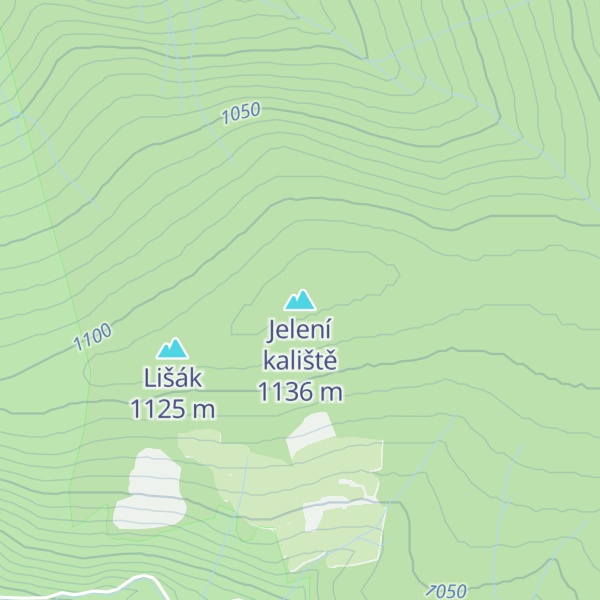 Map of Jelení kaliště