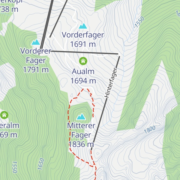 Map of Trinkeralm