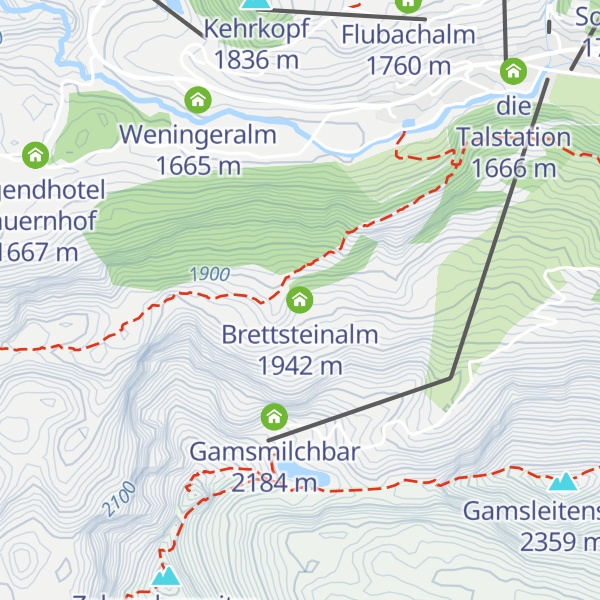 Map of Brettsteinalm