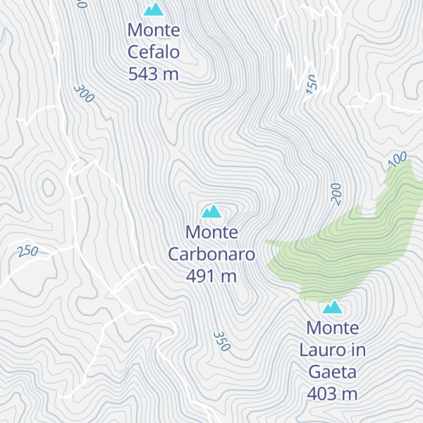 Map of Monte Carbonaro