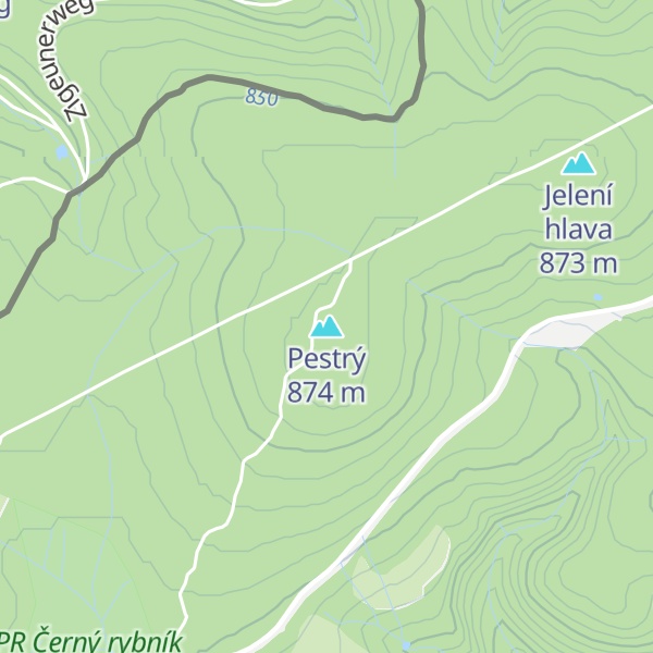 Map of Pestrý