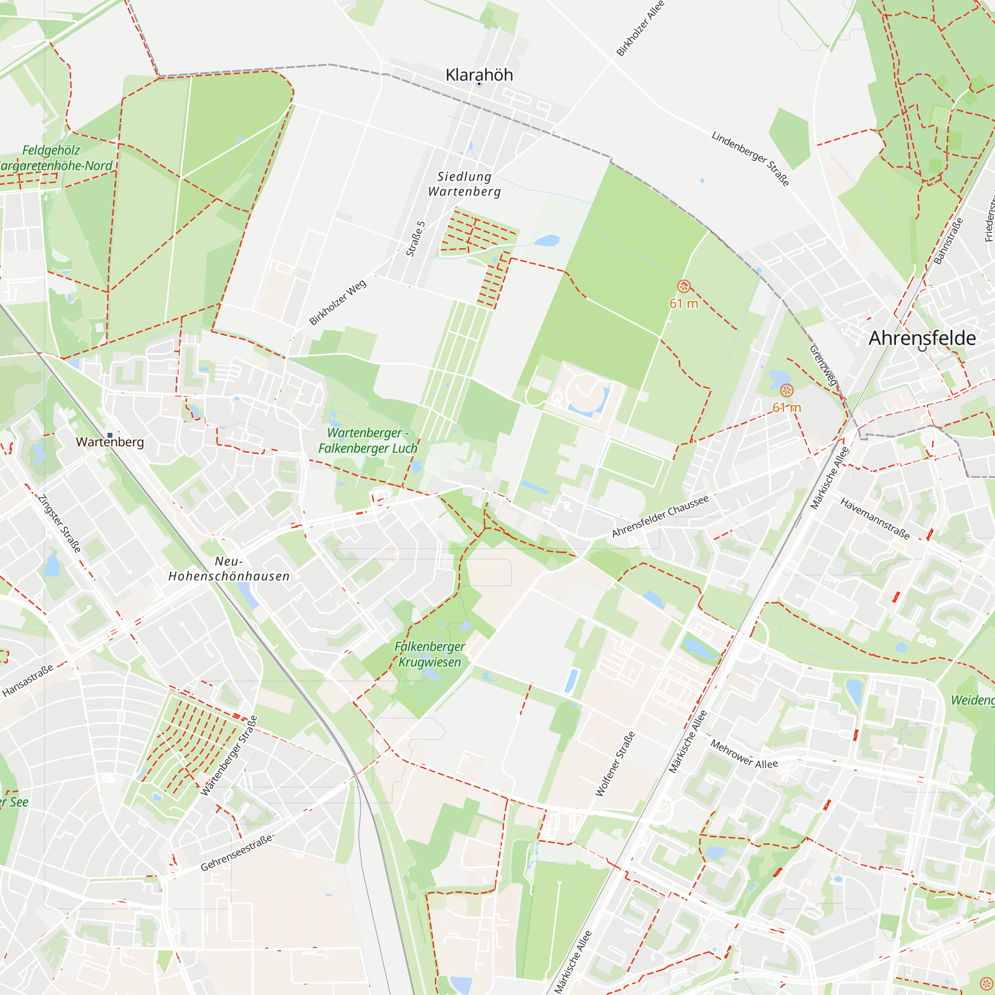 Dorfkate Falkenberg map