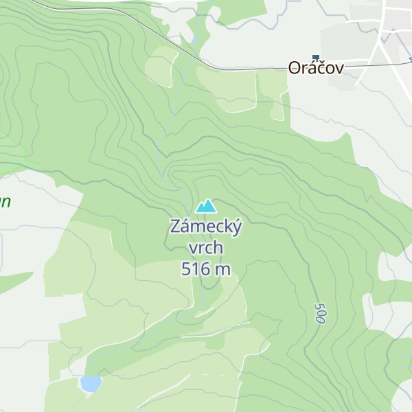 Map of Zámecký vrch
