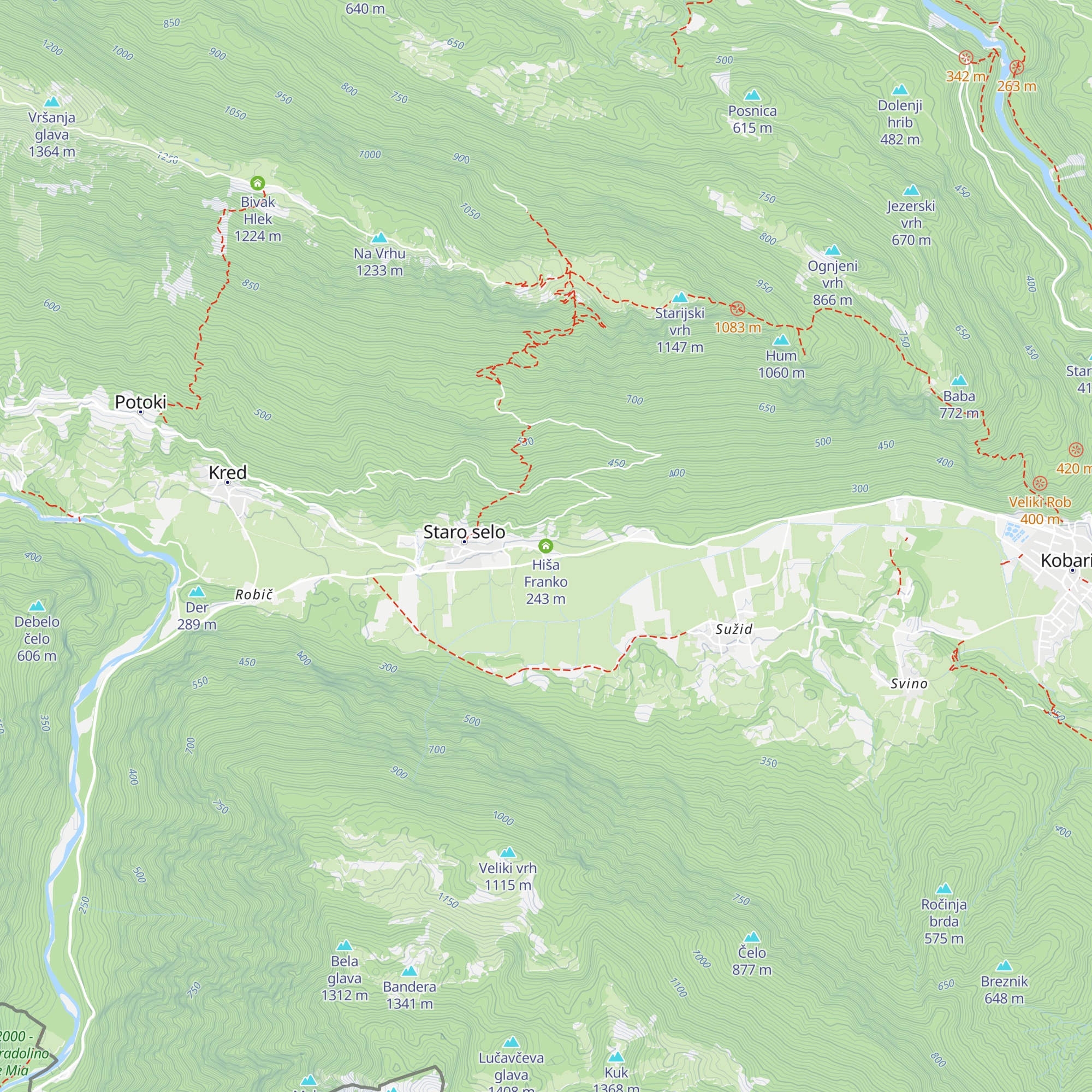 Hiša Franko map