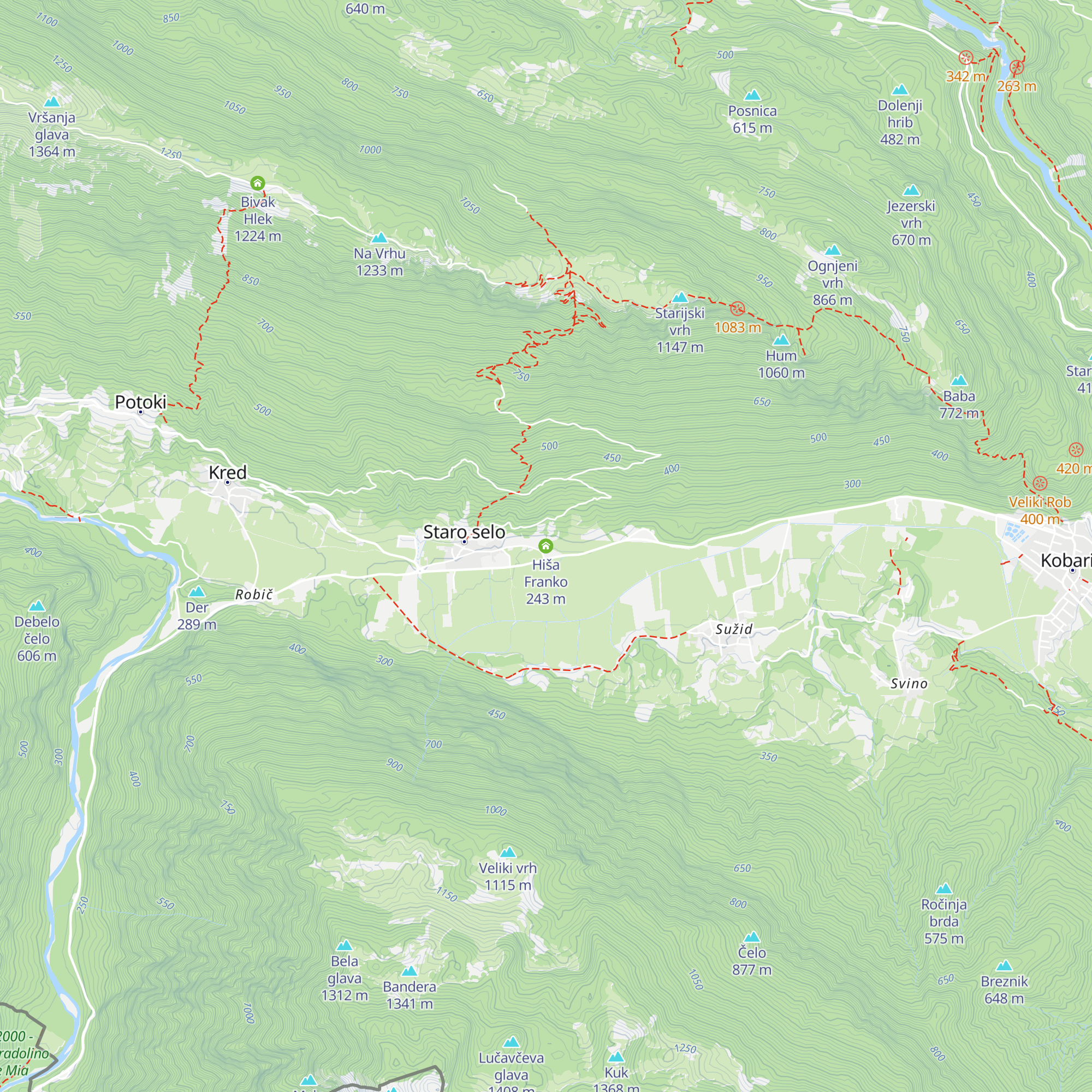 Hiša Franko map