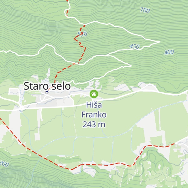 Map of Hiša Franko