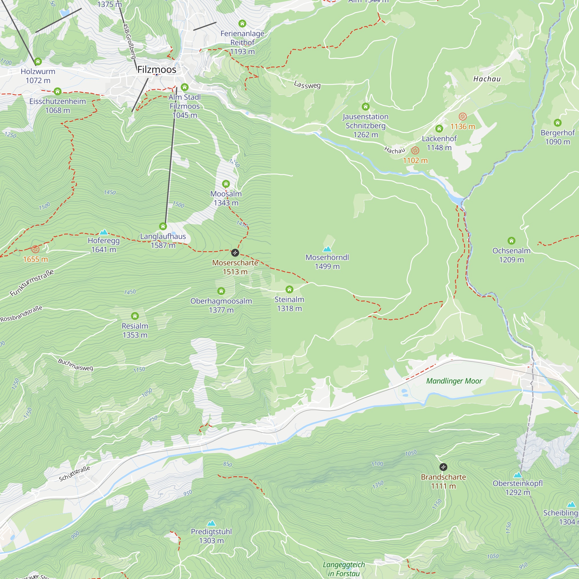 Steinalm map