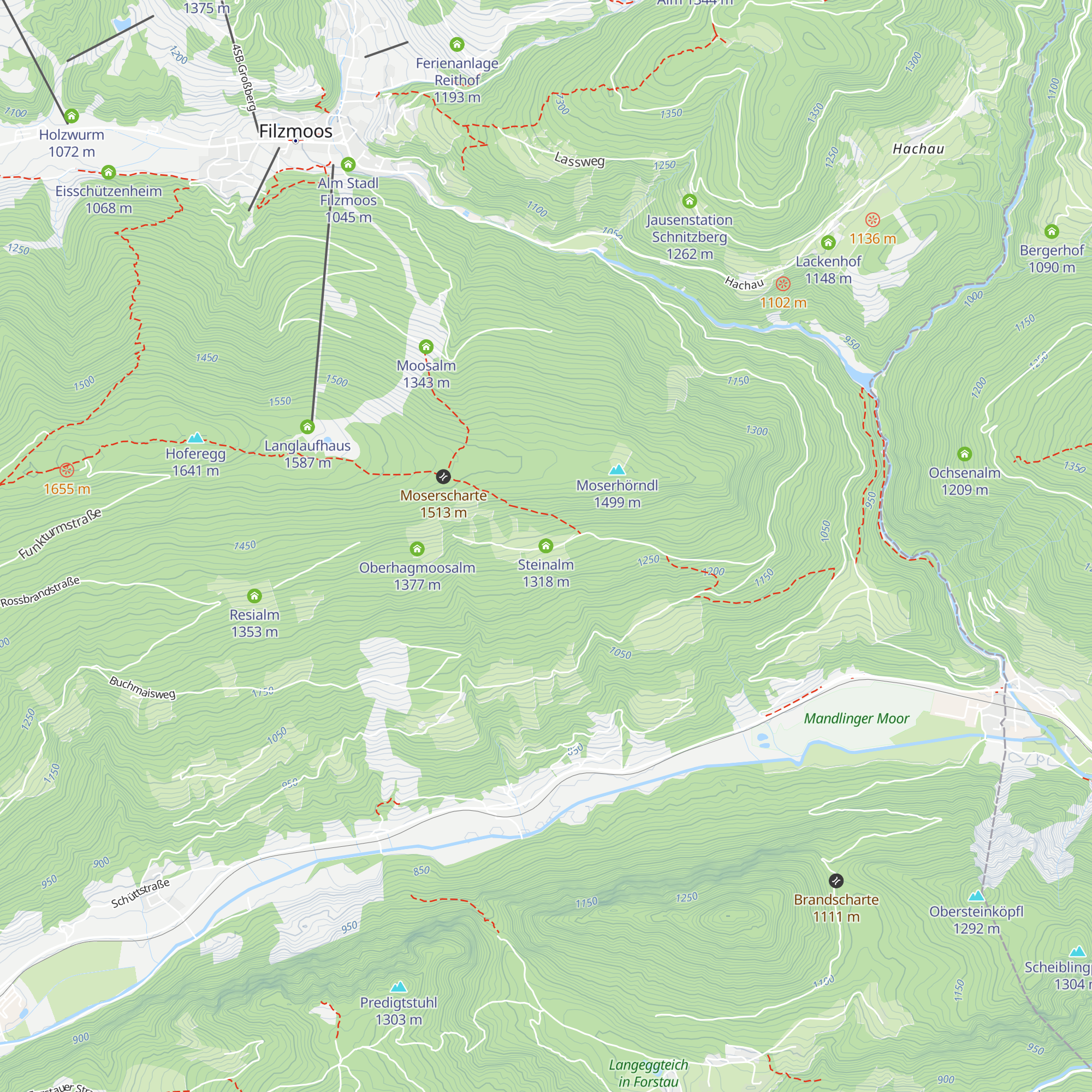 Steinalm map