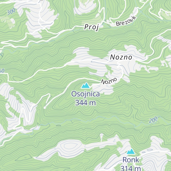 Map of Osojnica