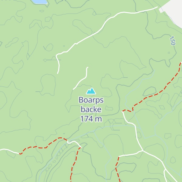 Map of Boarps backe