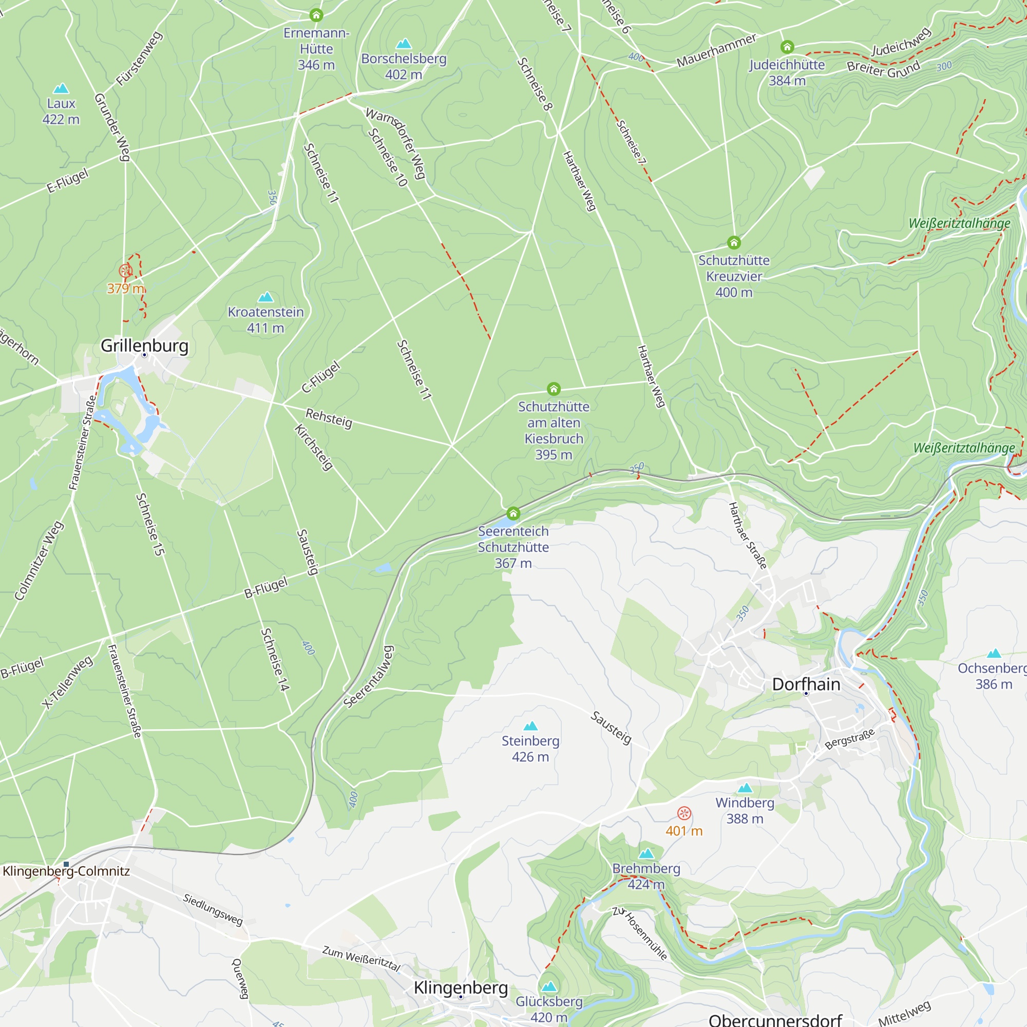 Seerenteich Schutzhütte map