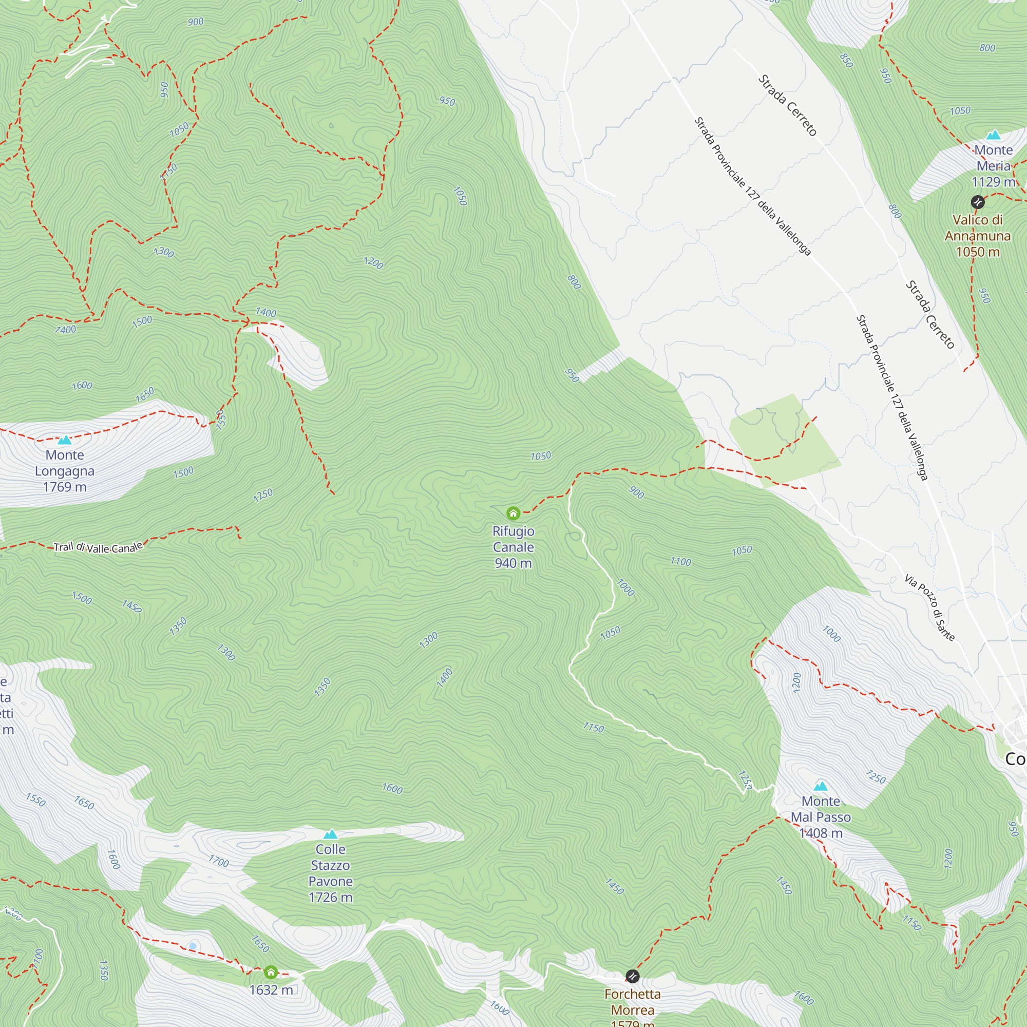Rifugio Canale map