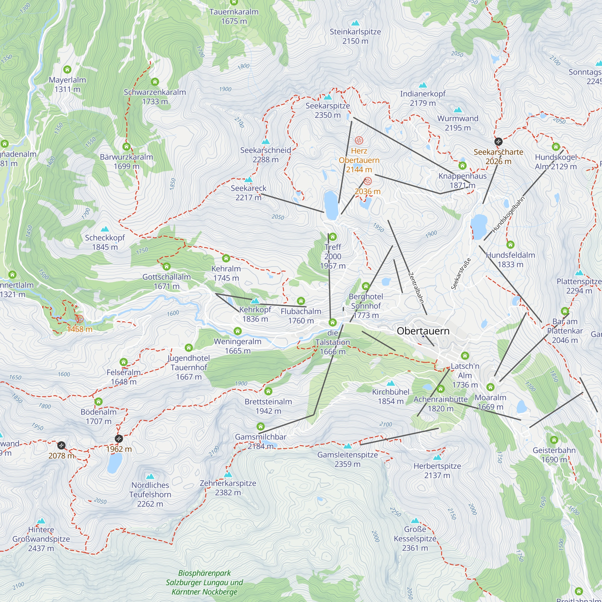 Flubachalm map