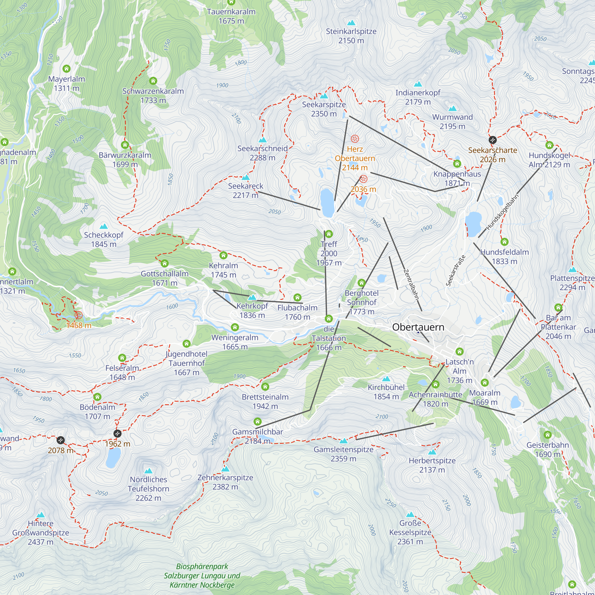 Flubachalm map