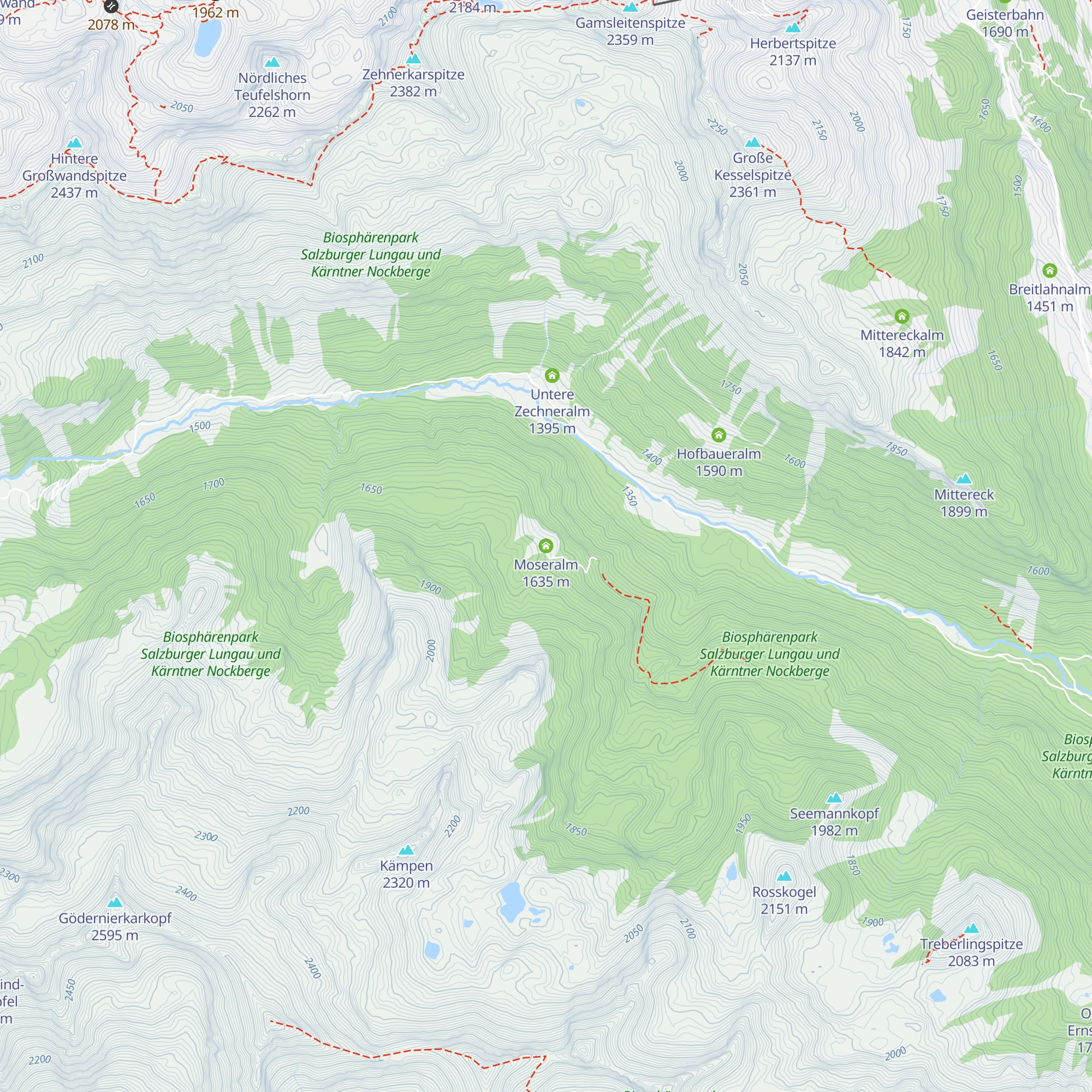 Moseralm map