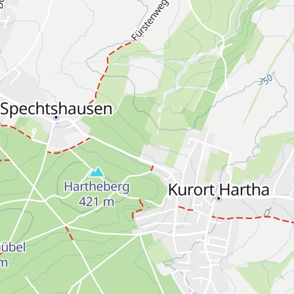 Map of Hütte Hartha