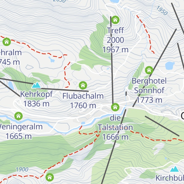 Map of Flubachalm