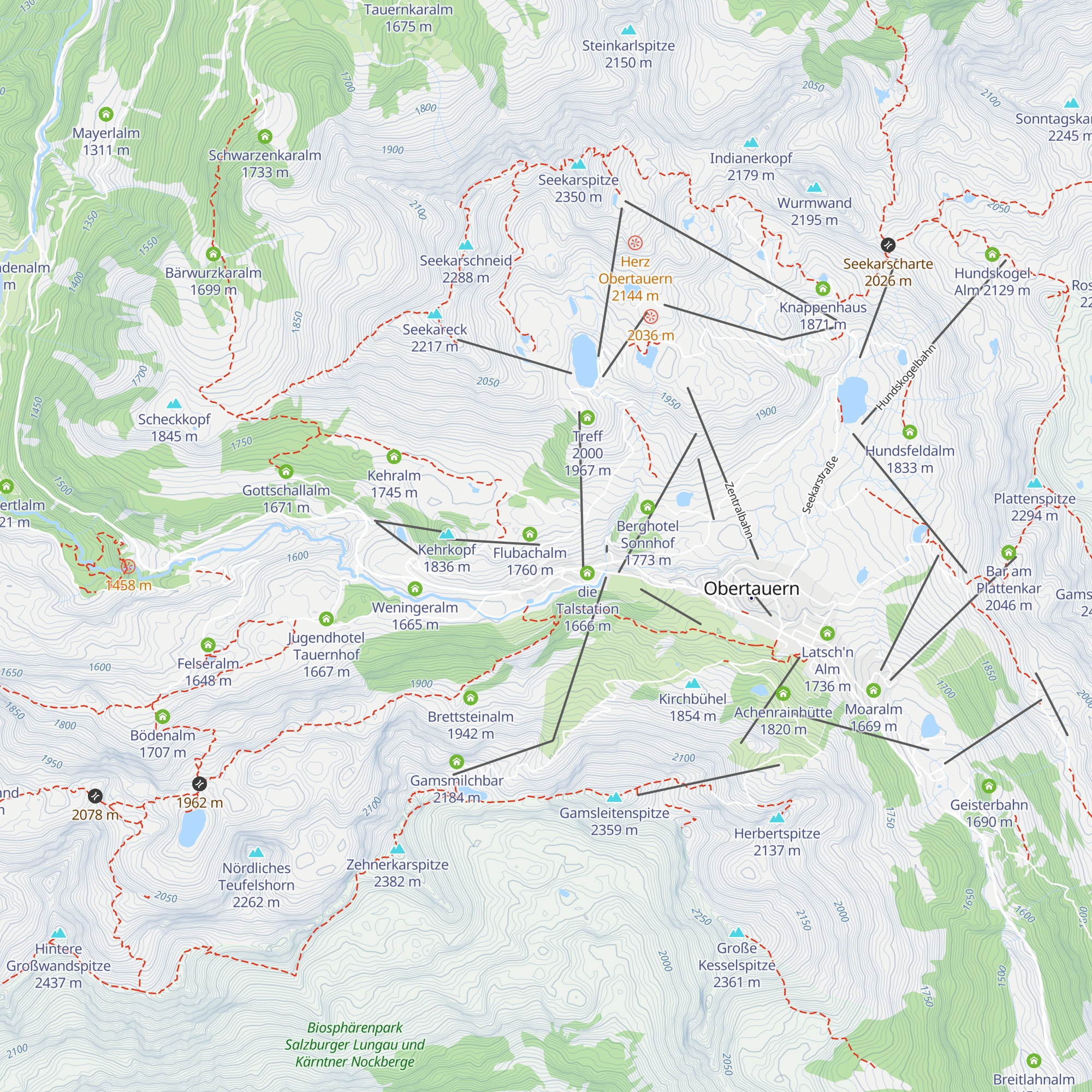 Flubachalm map