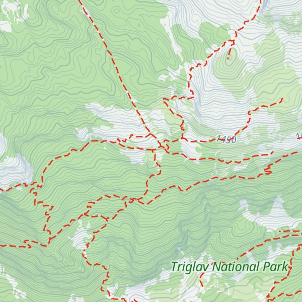 Map of Lovska koča na Planini Goričica