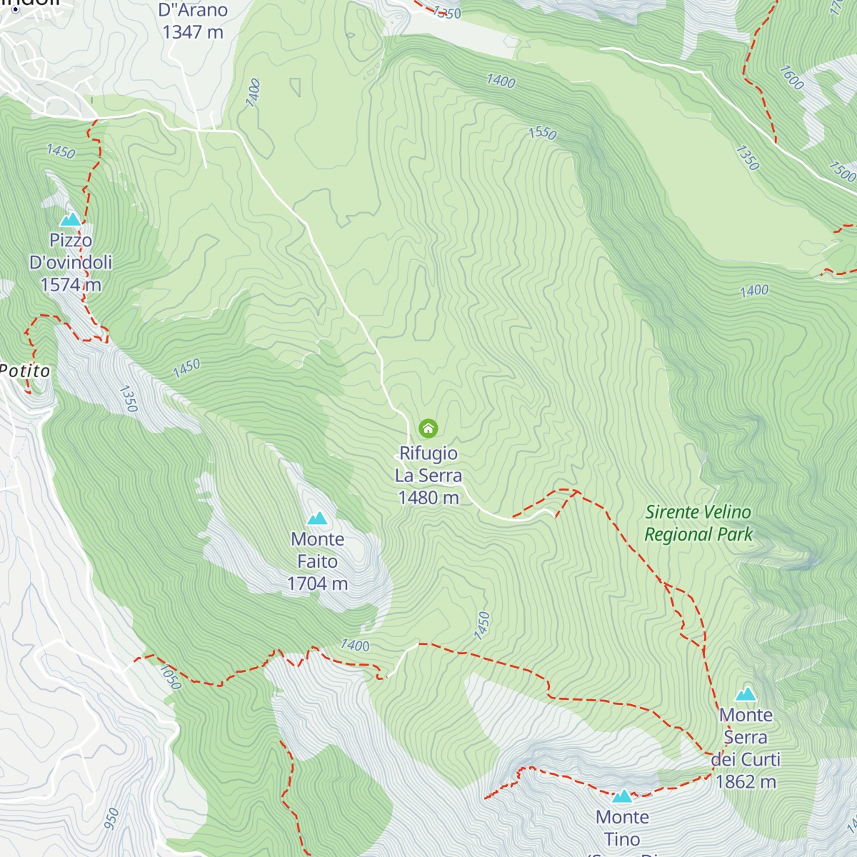 Rifugio La Serra map