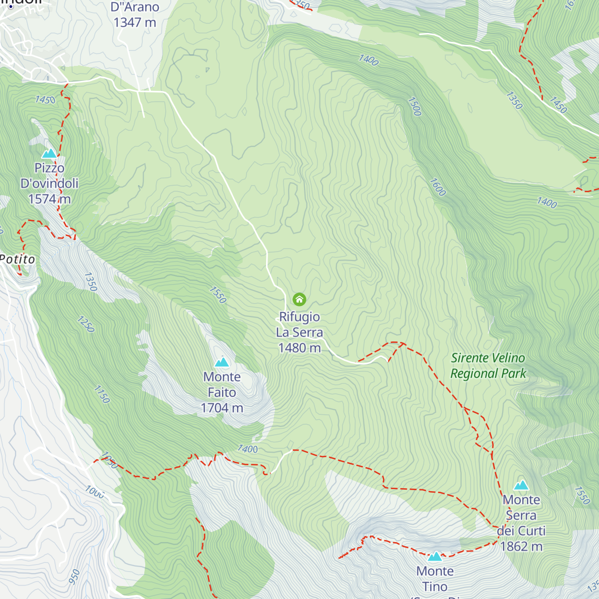 Rifugio La Serra map