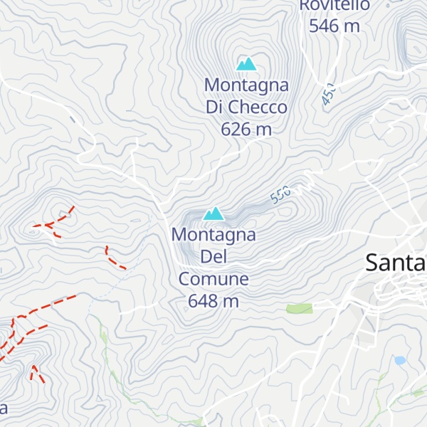 Map of Montagna Del Comune