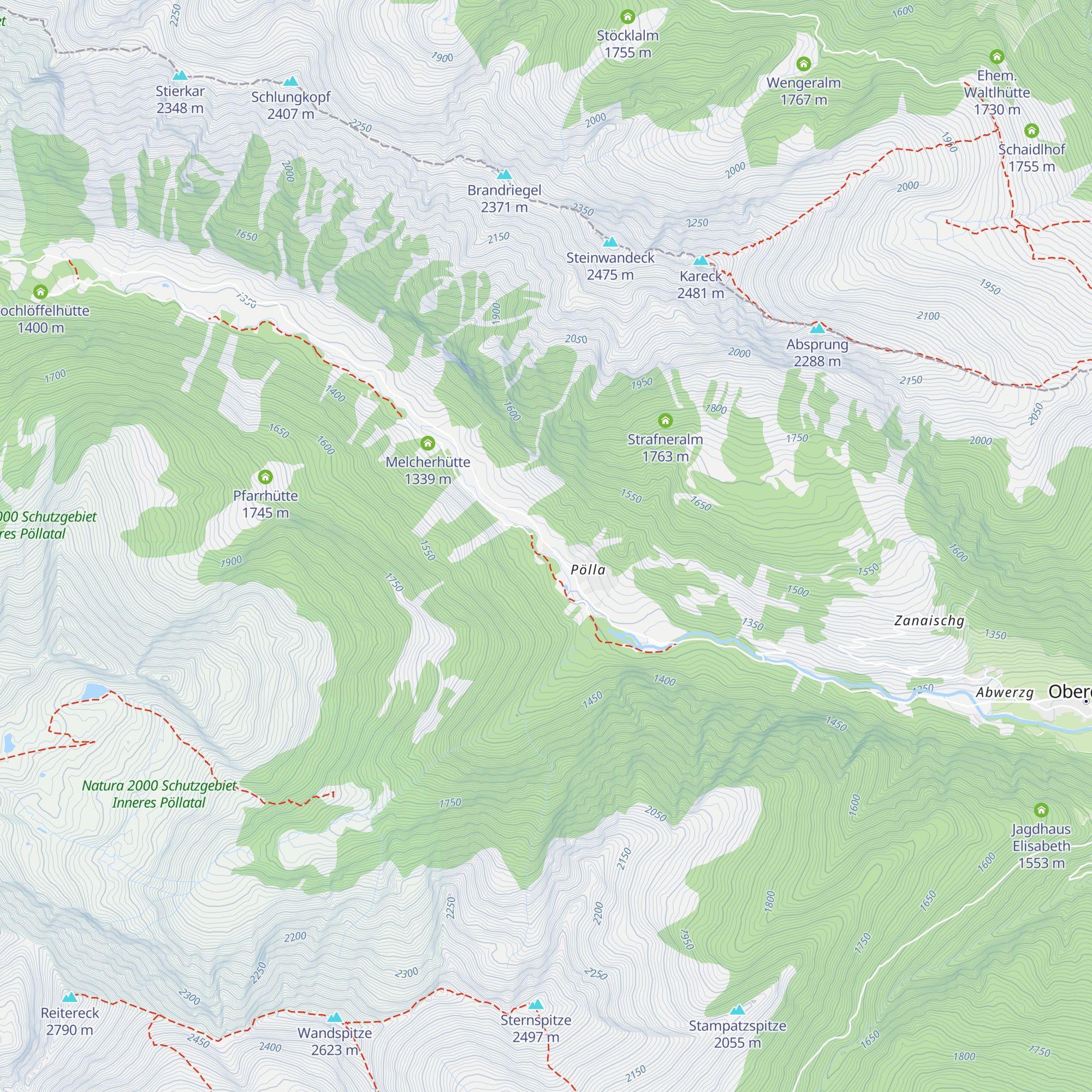 Schoberblickhütte map