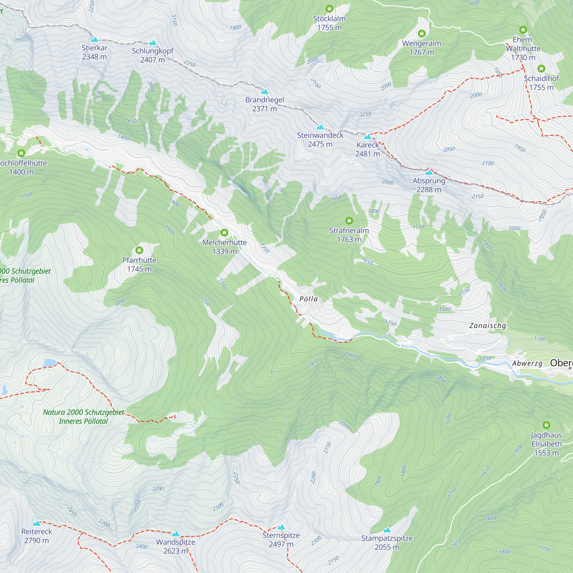 Schoberblickhütte map