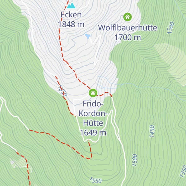 Map of Frido-Kordon-Hütte