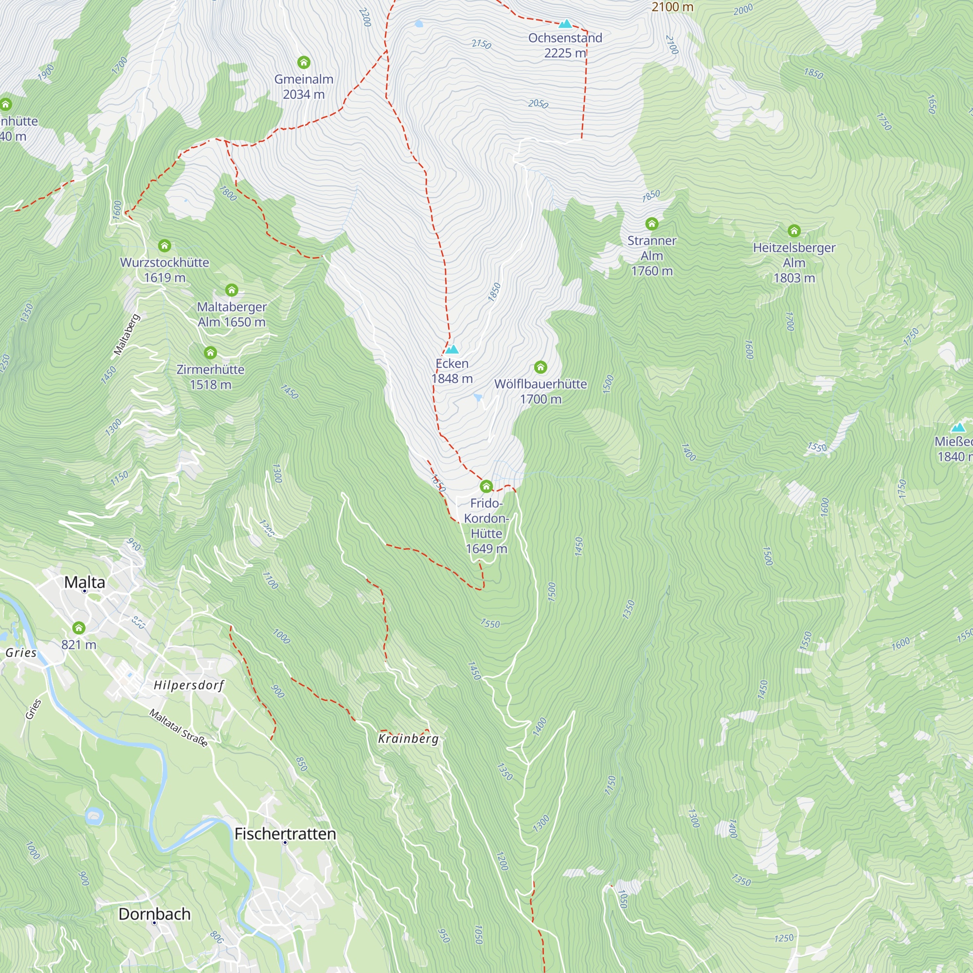 Frido-Kordon-Hütte map