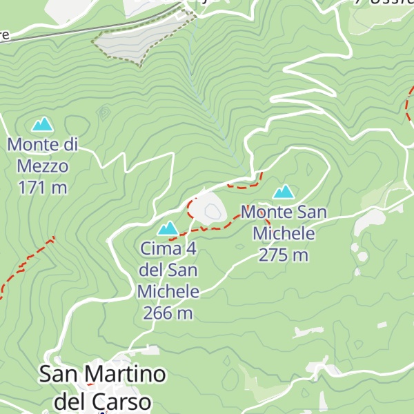 Map of Cima 3 del San Michele