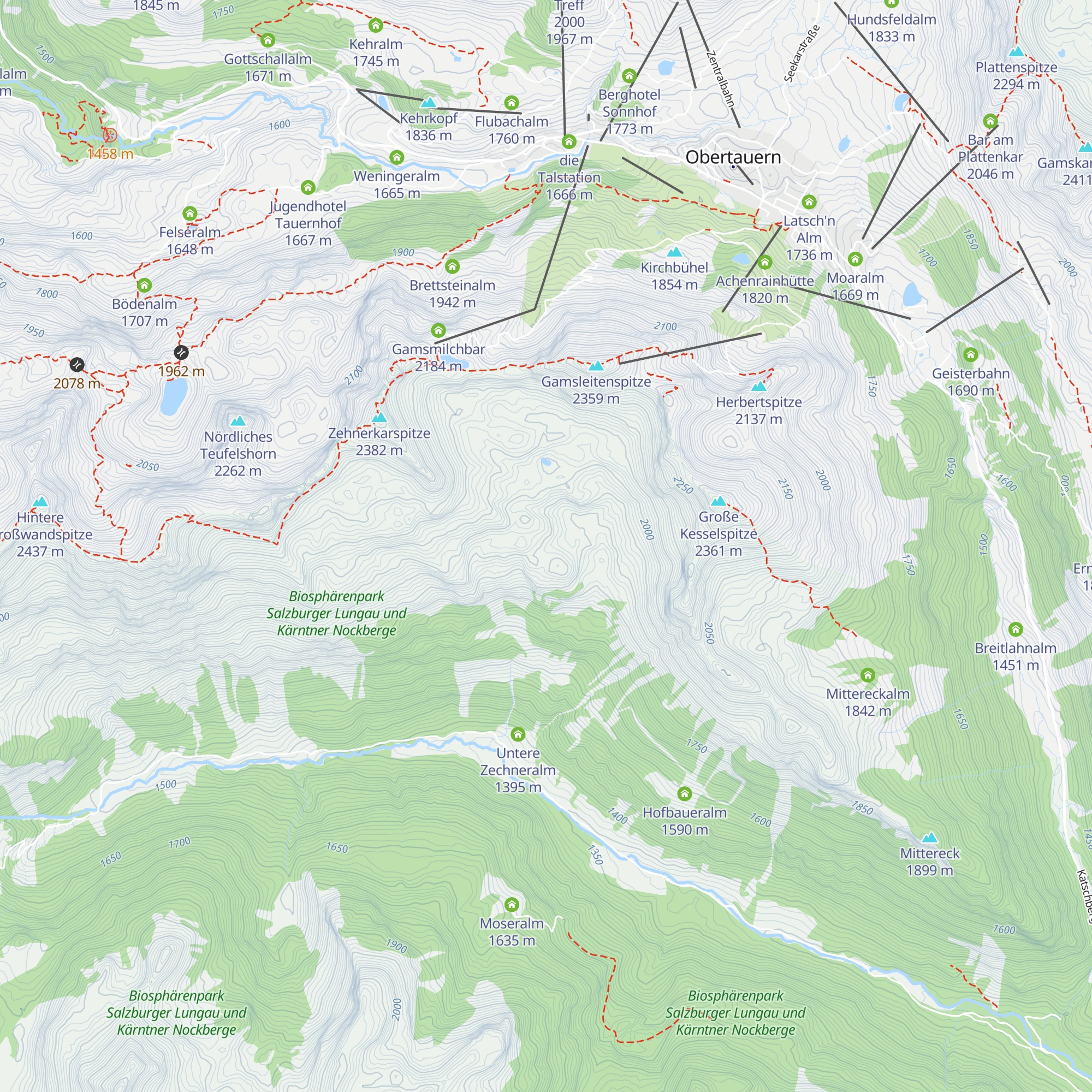 Zechneralm map