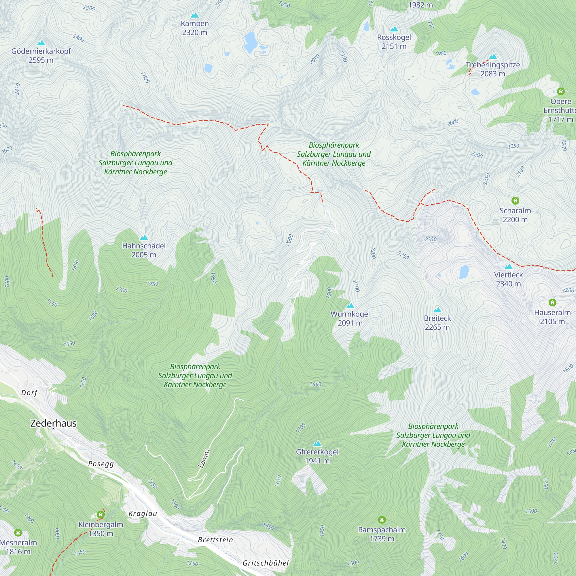 Lenzlalm map