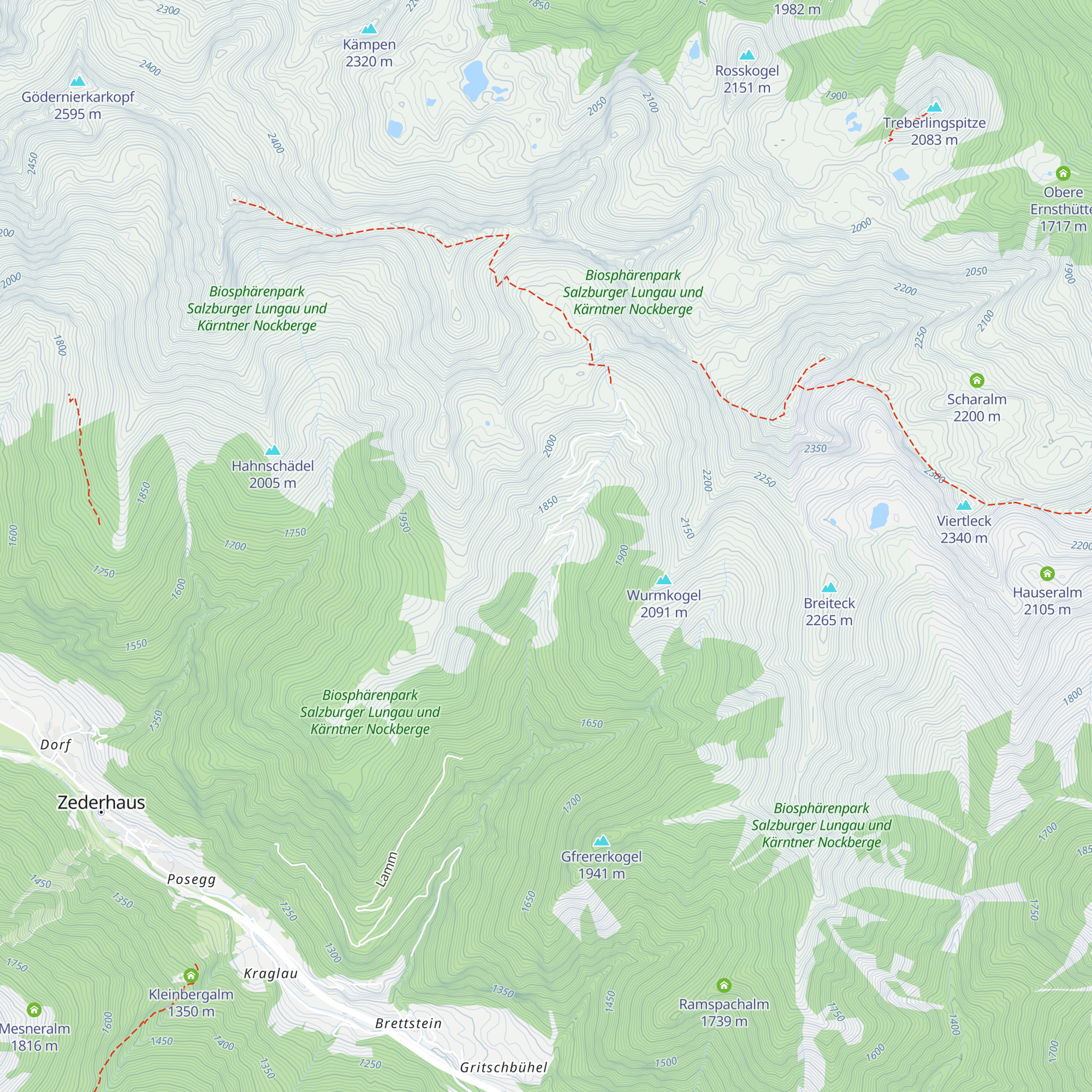 Lenzlalm map