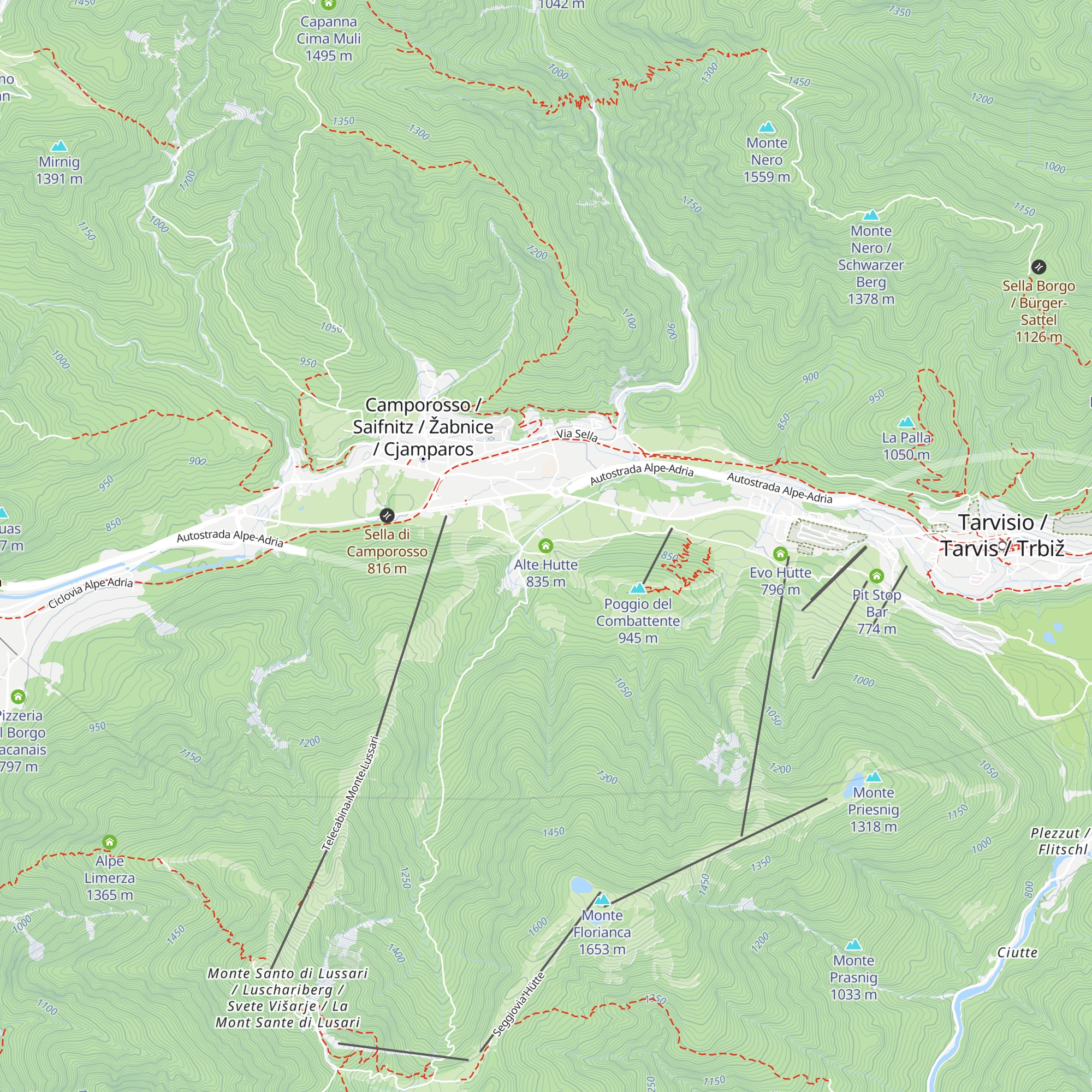 Alte Hutte map