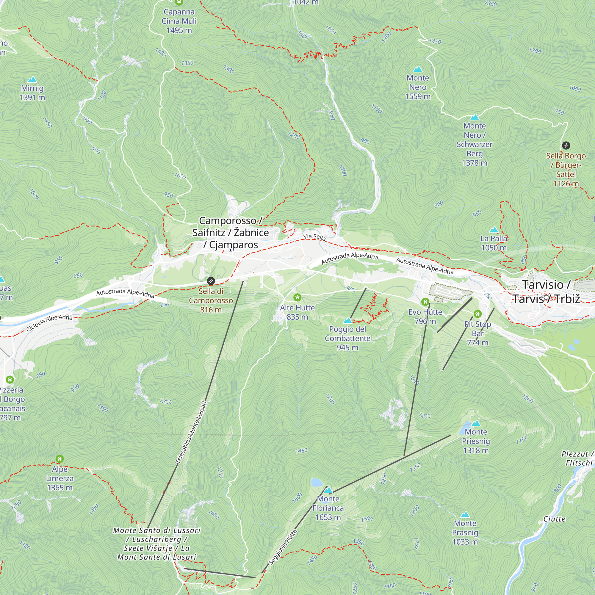 Alte Hutte map