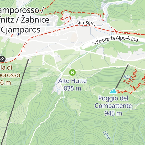 Map of Alte Hutte