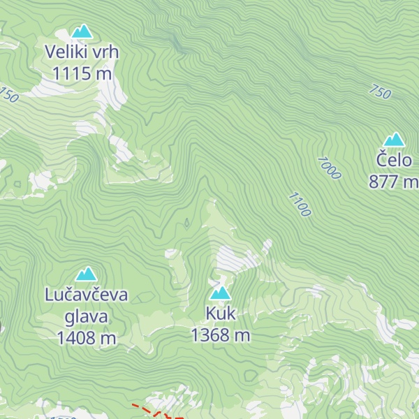 Map of Lovska koča